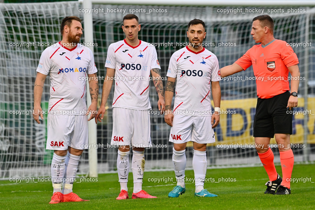 SAK vs. SV Allerheiligen 19.5.2023 | #22 Darijo Biscan, #4 Marko Gajic, #10 Yosifov Svetlozar Angelov, Kettlgruber Rene Felix Referee