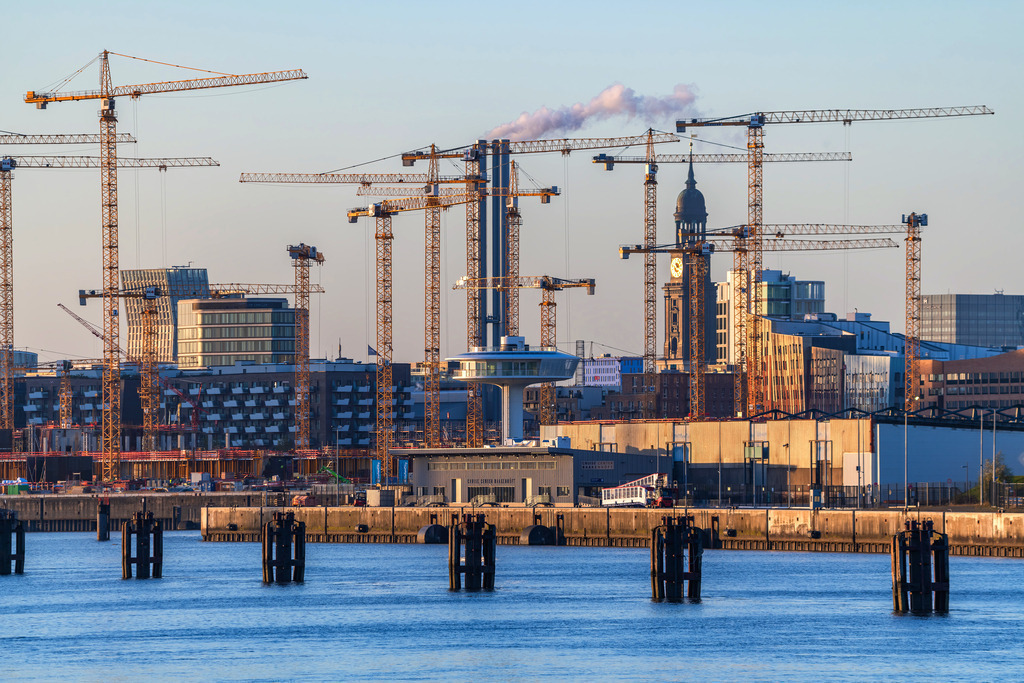 10250107 - Versteckter Michel | Eine faszinierende Momentaufnahme aus der Bauphase rund um den Baakenhafen.