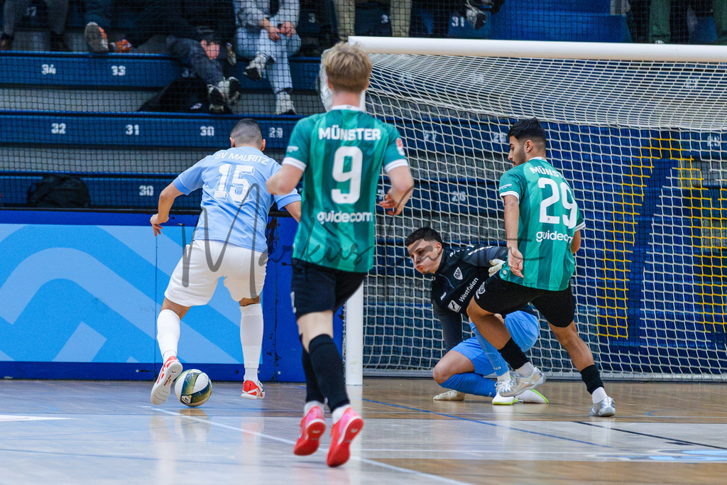 47. Stadtmeisterschaften im Hallenfußball 2025, Zwischenrunde, Zwischenrunde | Stadtmeisterschaften im Hallenfußball 2025, Zwischenrunde, Sporthalle Berg Fidel in Münster. Foto: sportfotografie.ms | Markus Paletta - Realisiert mit Pictrs.com