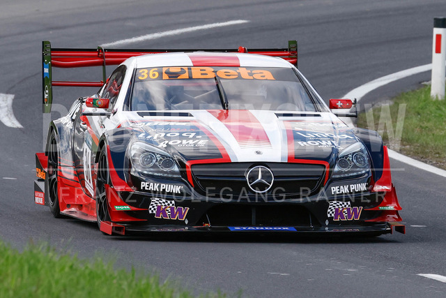 Rechberg Hill Climb 2025 – FIA European Hill Climb Championship | Rechberg Hill Climb 2025, part of the FIA European Hill Climb Championship. High-speed racing action, mountain scenery, atmosphere and pure motorsport passion captured in detail. The image shows Reto Meisel (SUI) Mercedes-Benz SLK 340 Judd V8.          