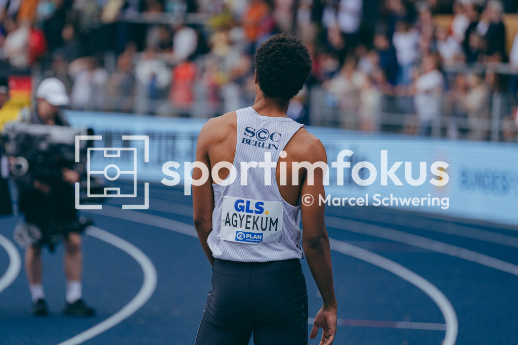 Deutsche Meisterschaften der Frauen und Männer 2026 | Emil Agyekum, SCC Berlin, 400 Meter Hürden, Finale, Deutsche Meisterschaften der Frauen und Männer 2026, Lohrheidestadion Bochum-Wattenscheid, 26.07.2026. Foto: Marcel Schwering / sportimfokus - Realisiert mit Pictrs.com