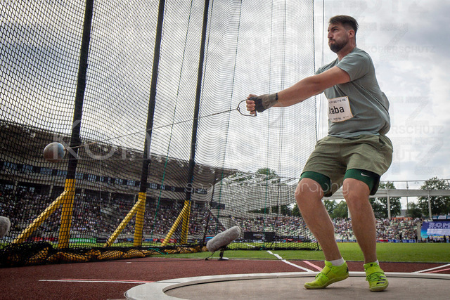 Golden Oval; Dresden, 31.05.2026 | DRESDEN , GERMANY - MAY 31:  Daniel Raba (HUN / Hungary) competes in the hammer throw during the Golden Oval Continental Tour Silver meeting on May 31, 2026 at Heinz-Steyer-Stadion in Dresden, Saxony, Germany.