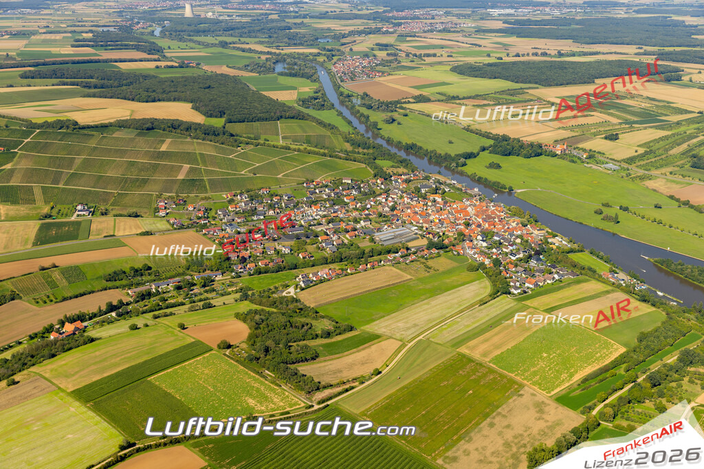Das Luftbild zeigt :  Wipfeld - Die Luftaufnahme wurde 2023 vom UL-Flugzeug aus erstellt ( keine Drohne ) - Hochauflösende Luftaufnahme - Für grossformatige Ausdrucke geeignet. Die Geschenkidee !Mit Lizenz und Bildrechte bestellbar
