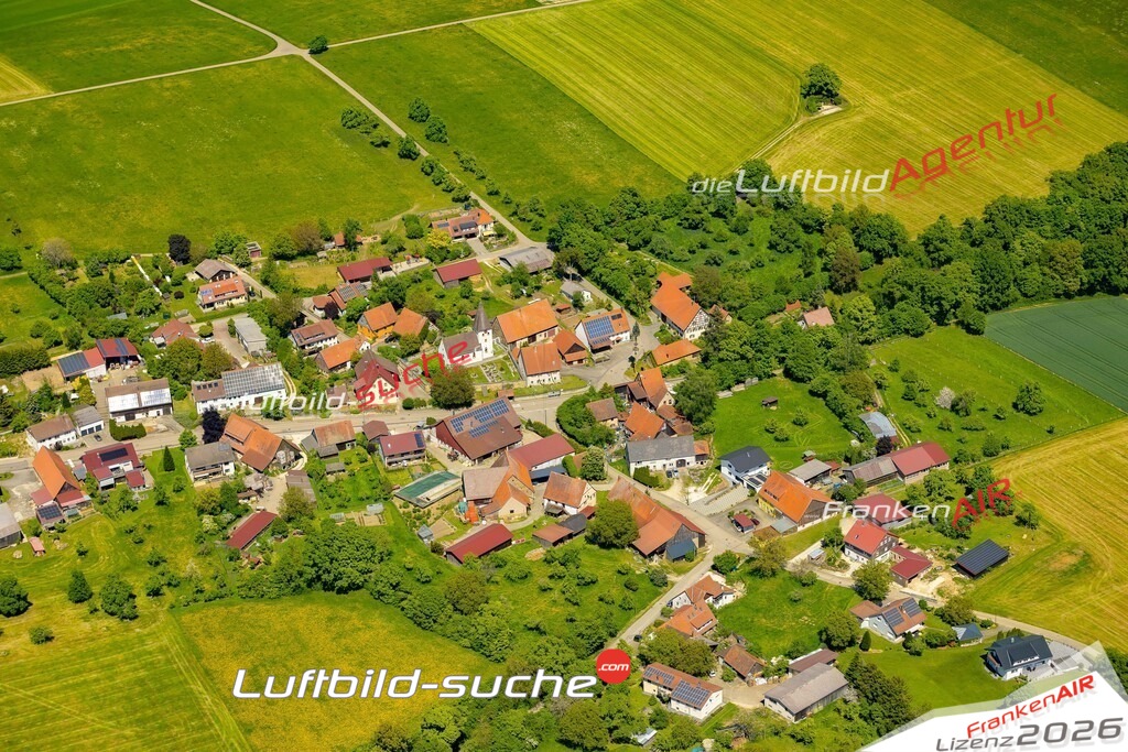 Luftaufnahme  Leinweiler  Schechingen Das Luftbild wurde 2025 vom UL-Flugzeug heraus erstellt ( keine Drohne ) - Hochauflösende Luftaufnahme -Nicht vergleichbar mit Google Maps oder Satelittenbilder- Die Geschenkidee !Mit Lizenz und Bildrechte bestellbar