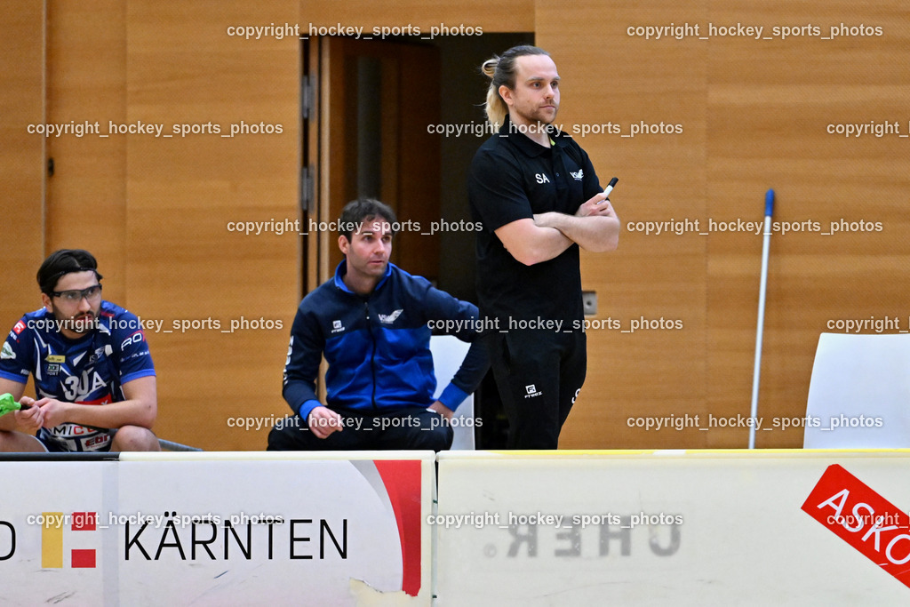 VSV Unihockey  vs. FBK Loka  | Headcoach VSV Unihockey Sami Aalto, VSV Unihockey  vs. FBK Loka , VSV Unihockey  vs. FBK Loka  am 25.01.2026 in Villach (Ballspielhalle St. Martin), Austria, (Photo by Bernd Stefan)