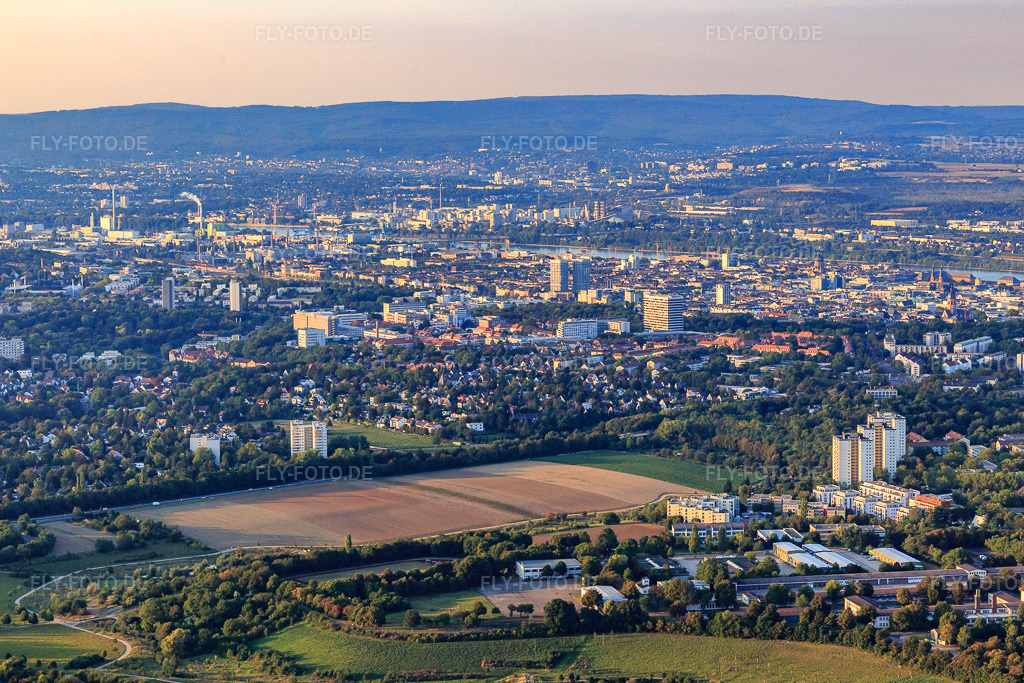 Luftbild: Ortsansicht von Süden im Ortsteil Weisenau in Mainz im Bundesland Rheinland-Pfalz in Deutschland. Foto: IMG_094682.jpg vom 21.09.2016 durch Werner Riehm/FLY-FOTO.de