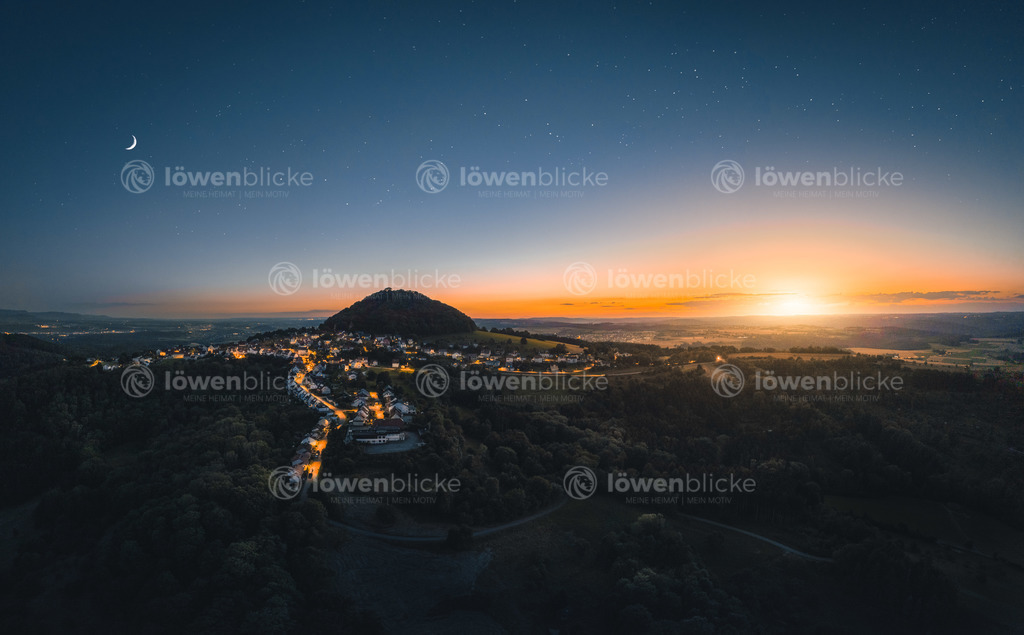 Hohenstaufen bei Sonnenuntergang | löwenblicke | shop