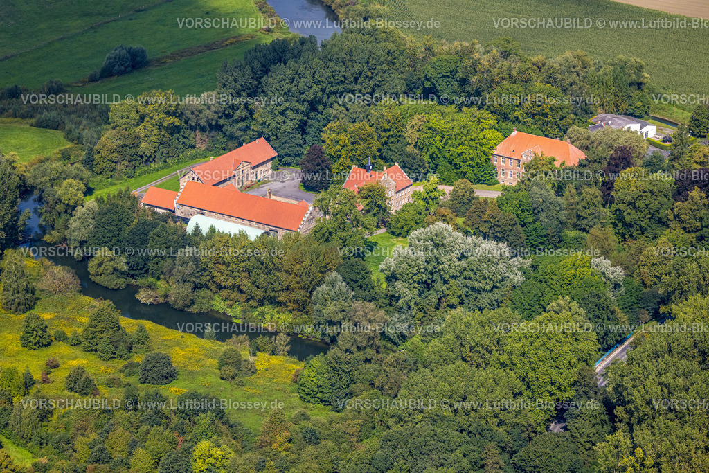 Hamm230900641 | Luftbild, Schloss Haus Uentrop, Uentrop, Hamm, Ruhrgebiet, Nordrhein-Westfalen, Deutschland