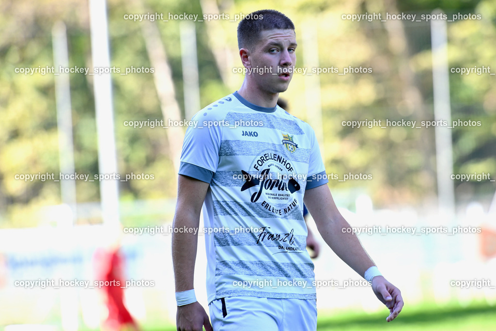 ATUS Velden vs. ASKÖ Köttmannsdorf 7.10.2023 | #20 Perdacher Lukas Valentin ATUS Velden, ATUS Velden vs. ASKÖ Köttmannsdorf 7.10.2023, ATUS Velden vs. ASKÖ Köttmannsdorf am 07.10.2023 in Velden (Wald Arena Velden), Austria, (Photo by Bernd Stefan)