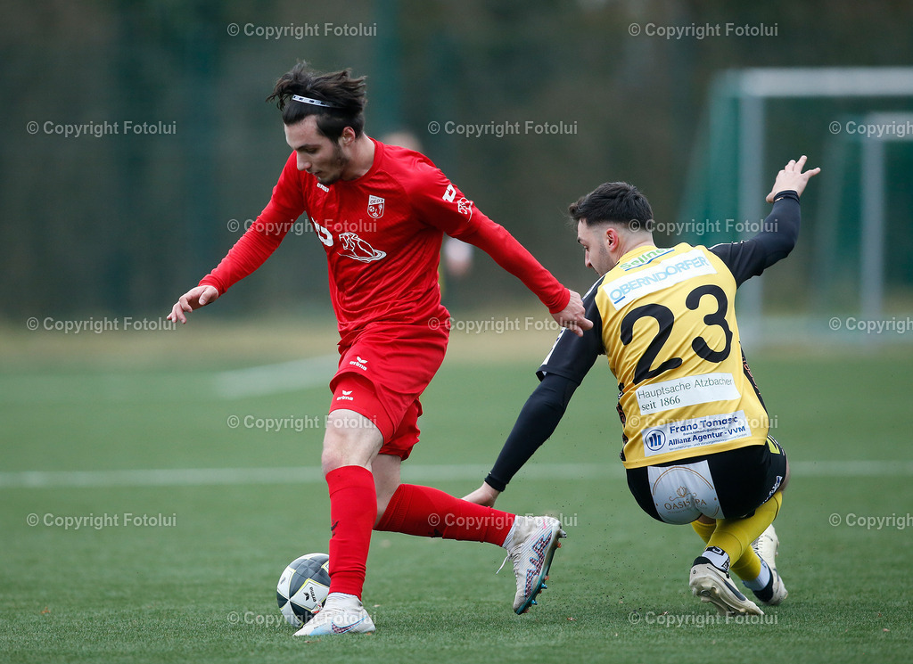A_LUI_15032025_24 | SPORT FUSSBALL LL.OST E ASKOE OEDT 1B -GUNSKIRCHEN 15.03.IM BILD : TUNAHAN SAHAN (OEDT1B) UND IVAN JOSIPOVIC (GUNSKIRCHEN)FOTO:OEDT