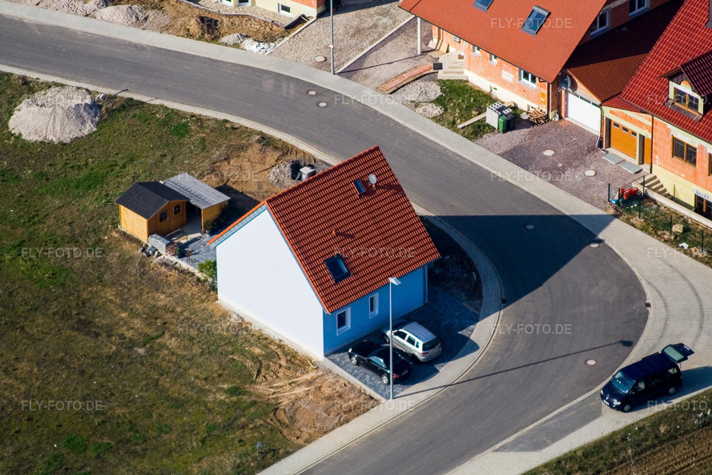 Luftbild: Neubaugebiet NO, An der Anhaide im Ortsteil Schaidt in Wörth im Bundesland Rheinland-Pfalz in Deutschland. Foto: IMG_5253.jpg vom 18.02.2007 durch Werner Riehm/FLY-FOTO.de