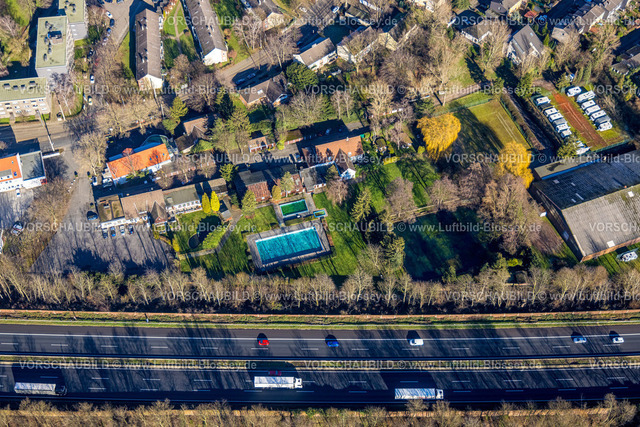 Muelheim230201315 | Luftbild, Freibad-Gelände am Kämpgens Hof in Dümpten, geplante Bebauung, Dümpten - West, Mülheim an der Ruhr, Ruhrgebiet, Nordrhein-Westfalen, Deutschland