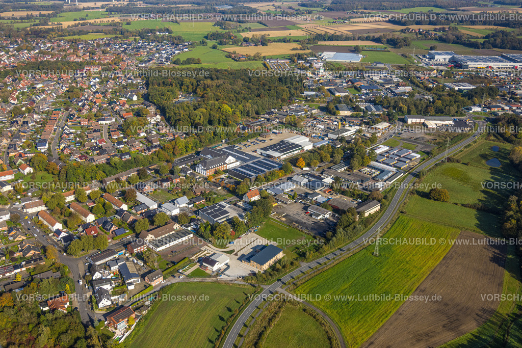 Selm241011485 | Luftbild, Gewerbegebiet Industriestraße und Zeche-Hermann-Wall, Interhydraulik Hydraulik-Komponenten GmbH, Beifang, Selm, Münsterland, Nordrhein-Westfalen, Deutschland