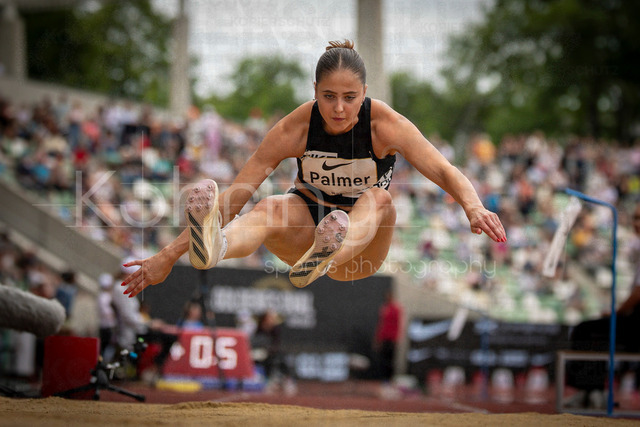 Golden Oval; Dresden, 31.05.2026 | DRESDEN , GERMANY - MAY 31:  Molly Palmer (GBR / Great Britain) competes in the long jump during the Golden Oval Continental Tour Silver meeting on May 31, 2026 at Heinz-Steyer-Stadion in Dresden, Saxony, Germany.