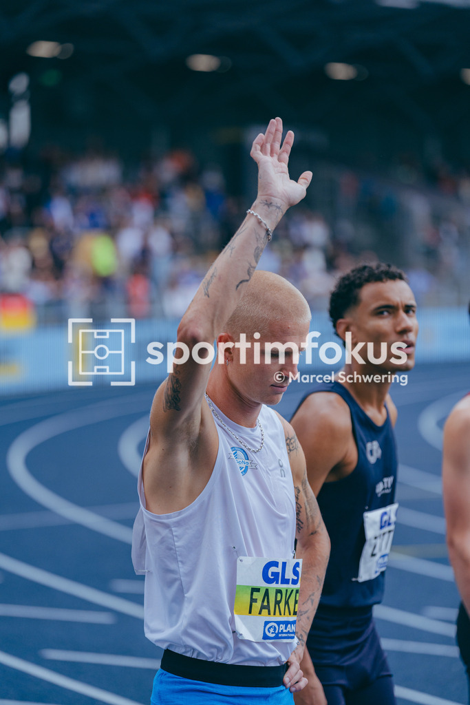 Deutsche Meisterschaften der Frauen und Männer 2026 | Robert Farken, SG Motor Gohlis-Nord Leipzig, 1500-Meter-Lauf, Finale, Deutsche Meisterschaften der Frauen und Männer 2026, Lohrheidestadion Bochum-Wattenscheid, 26.07.2026. Foto: Marcel Schwering / sportimfokus - Realisiert mit Pictrs.com