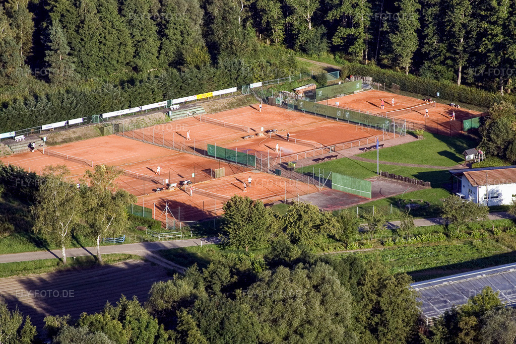 Luftbild: Tennisplatz in Steinfeld im Bundesland Rheinland-Pfalz in Deutschland. Foto: IMG_8057.jpg vom 13.09.2007 durch Werner Riehm/FLY-FOTO.de