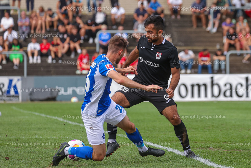 Giessen_Darmstadt (154) | 16.07.2023; Testspiel; Waldstadion Gießen; FC Gießen - SV Darmstadt 98; Ergebnis: 2:0 (0:0)