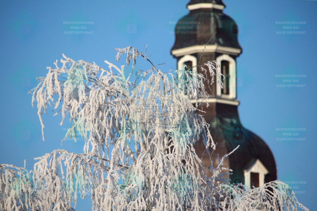 Kirche St. Moritz mit gefrorenem Baum im Vordergrund | Ausgewählte Fotos von Taucha kompakt können Sie hier als hochwertige Drucke und weitere Fotoprodukte kaufen. - Realisiert mit Pictrs.com