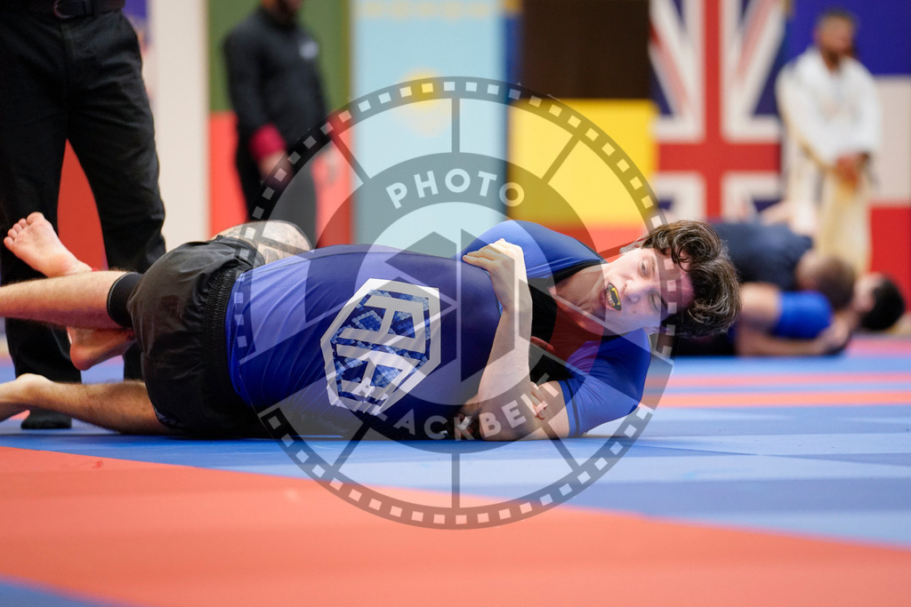 20240203PBB08684 | Fighters compete during the Brazilian Jiu-Jitsu Championship of the AJP Tour in Maintal by Frankfurt am Main, Germany, on February 2, 2024.