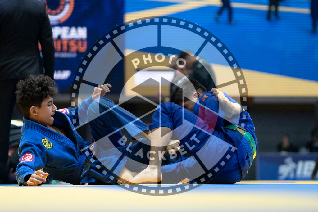 20240119PBB1850 | Fighters compete during the IBJJF European Championship in Paris, France, on January 19, 2024.