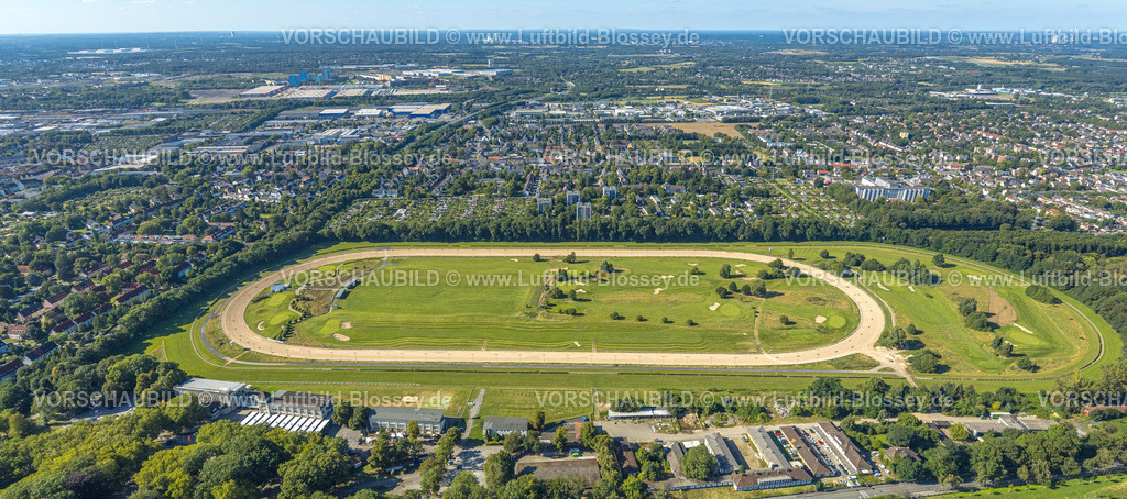 Dortmund240804446 | Luftbild, Galopprennbahn, Wambel-Dorf mit Fernsicht, Wambel, Dortmund, Ruhrgebiet, Nordrhein-Westfalen, Deutschland
