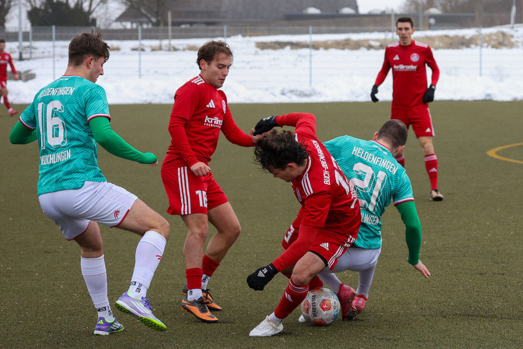 Heldenfingen-Buch_260131_7411 | SG Heldenfingen/Heuchlingen vs. TSV Buch, Fußball, Herren, Freundschaftsspiel, 2025/2026, 31.01.2026 in Söhnstetten, Kunstrasenplatz (Foto: Michael Bulling) - Realisiert mit Pictrs.com