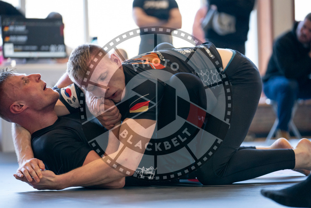 20240309PBB6029 | Fighters compete during the International Luta Livre (ILLCS) Spring Championship in Hannover, Germany, on March 9, 2024.