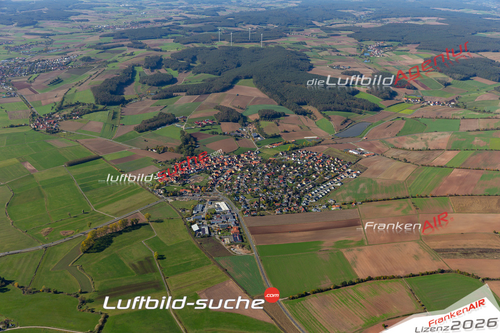 Das Luftbild der Stadt Steppach wurde 2019 vom Flugzeug heraus erstellt (keine Drohne) Aufnahmehöhe ca.400 Meter- hohe Auflösung- beste Druck-Qualität garantiert!