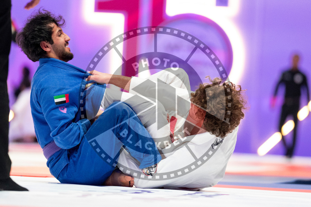 20231109PBB5895 | Fighters compete during the AJP World Professional Championship in the Mubadala Arena in Abu Dhabi, Arab United Emirates, on November 9, 2023.