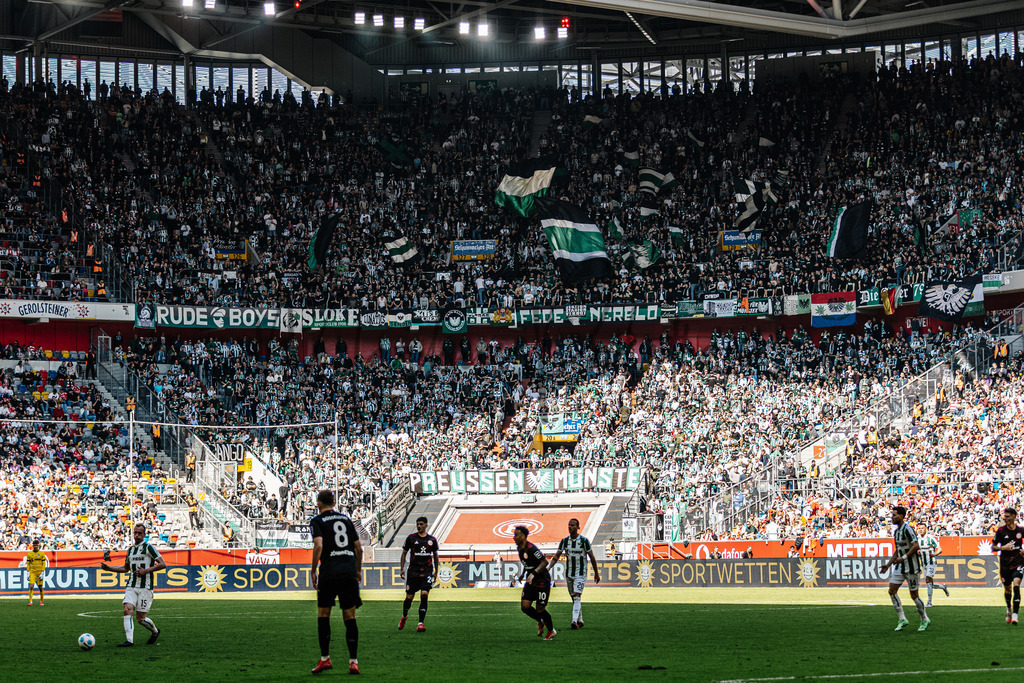 2. Bundesliga, Saison 2024/25, 28. Spieltag: Fortuna Düsseldorf - SC Preußen Münster | Düsseldorf, 05.04.2025: 2. Bundesliga, 28. Spieltag, Fortuna Düsseldorf gegen SC Preußen Münster in der Merkur Spiel-Arena in Düsseldorf. Foto: sportfotografie.ms | Markus Paletta - Realisiert mit Pictrs.com