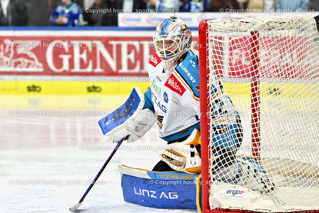 EC IDM Wärmepumpen VSV vs. STEINBACH BLACK WINGS LINZ  | #32 Tirronen Rasmus BLACK WINGS LINZ, EC IDM Wärmepumpen VSV vs. STEINBACH BLACK WINGS LINZ , EC IDM Wärmepumpen VSV vs. STEINBACH BLACK WINGS LINZ  am 28.01.2025 in Villach (Stadthalle Villach), Austria, (Photo by Bernd Stefan)