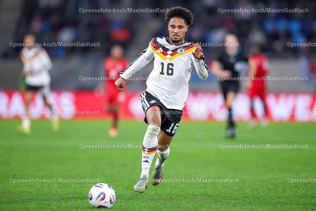 DFB14112501129 | 14.11.2025, Fußball, Länderspiel, WM-Qualifikation Europa, Deutschland - Luxemburg, Stade de Luxembourg (Croix de Gasperich, Luxemburg), 9. Spieltag, Saison 2025 2026: Kevin Schade (GER #16) Regulations prohibit any use of photographs as image sequences and or quasi-video.