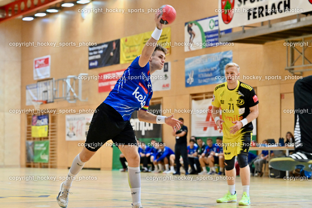 SC Ferlach vs. Bregenz Handball | #35 JURANIC Jura Egon SC Ferlach, SC Ferlach vs. Bregenz Handball, SC Ferlach vs. Bregenz Handball am 28.09.2024 in Ferlach (Ballspielhalle Ferlach), Austria, (Photo by Bernd Stefan)