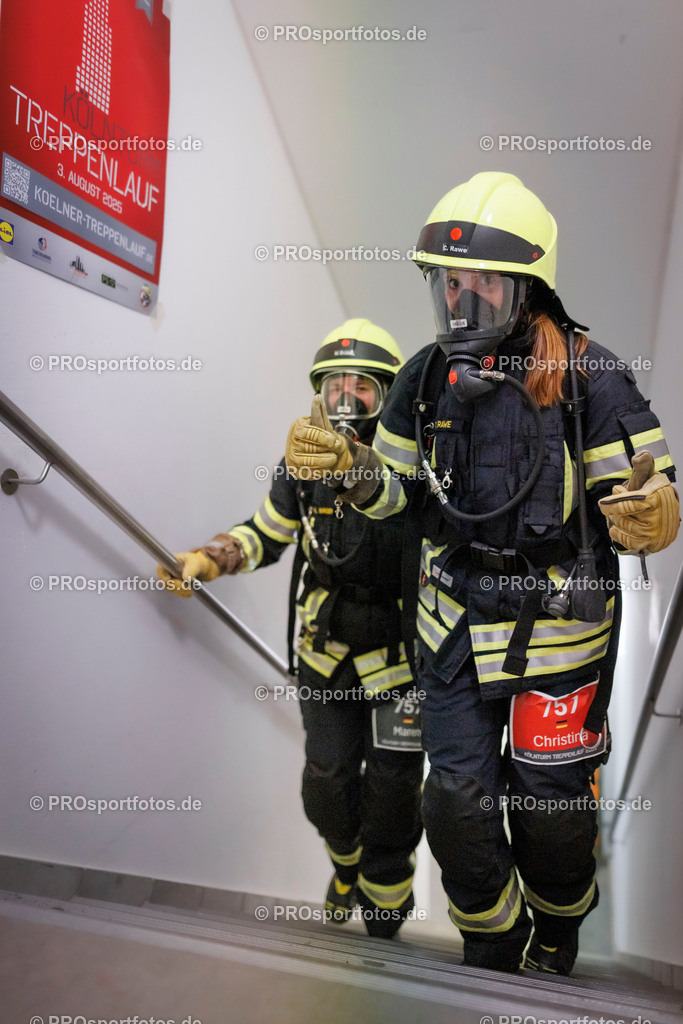 KölnTurm Treppenlauf; Köln, 03.08.2025 | Impressionen vom KölnTurm Treppenlauf am 03.08.2025 in Köln (Nordrhein-Westfalen). 