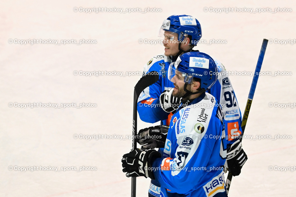 ESC Sparkasse Steindorf vs. ESV Ferlach | #57 Wilfan Franz ESC Steindorf, #92 Ratz Patrick ESC Steindorf, ESC Sparkasse Steindorf vs. ESV Ferlach, ESC Sparkasse Steindorf vs. ESV Ferlach am 22.02.2026 in Steindorf  (Ossiachersee Halle ), Austria, (Photo by Bernd Stefan)