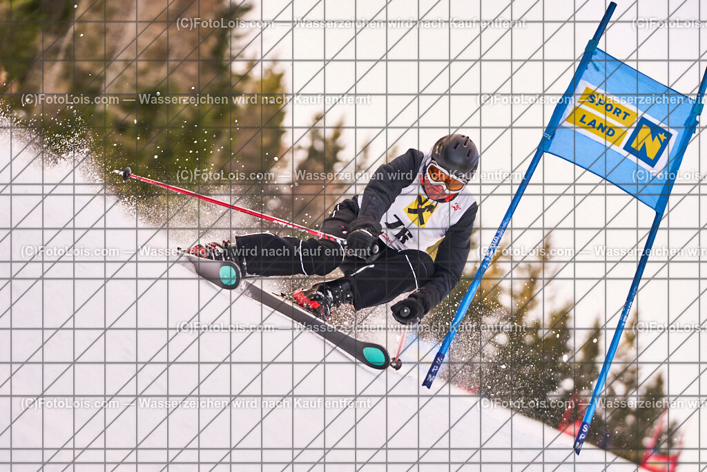 ALP1049_MastersCup-RTL-II_LKHF_Geyer Karl | NÖ Raiffeisen MastersCup, Jugend - Damen - Herren, Riesentorlauf-Rennen 2 auf der Fuchswaldpiste in Lackenhof am Ötscher, durchführender Verein: Schiklub Lackenhof, So 9. Februar 2025.