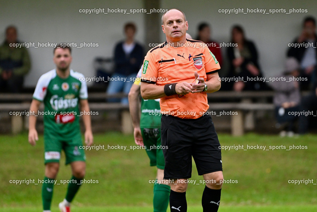 WSG Radenthein vs. SV Rapid Lienz | Michael Moser Referee, WSG Radenthein vs. SV Rapid Lienz, WSG Radenthein vs. SV Rapid Lienz am 30.08.2025 in Radenthein (Sportplatz Radenthein), Austria, (Photo by Bernd Stefan)