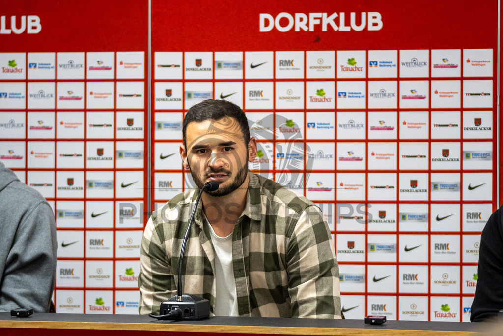 SG Sonnenhof Grossaspach vs. SSV Ulm 1846 Fussball, Fussball, WFV-Pokal, Viertelfinale, 01.04.2026 | Lucca Volkmer (Pressesprecher SG Sonnenhof Grossaspach),SG Sonnenhof Grossaspach vs. SSV Ulm 1846 Fussball, Fussball, WFV-Pokal, Viertelfinale, 01.04.2026