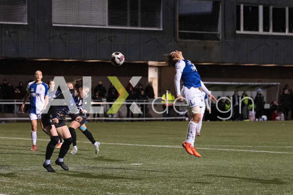 Fußball I Frauen I Saison 2025-2026 I AXA Women's Super League | Women I 14. Spieltag I Grasshoppers Club Zürich - FC Luzern I 14.02.2026 | 16 Emanuela Pfister (CH) (GC Zürich) – Angriff - Realisiert mit Pictrs.com