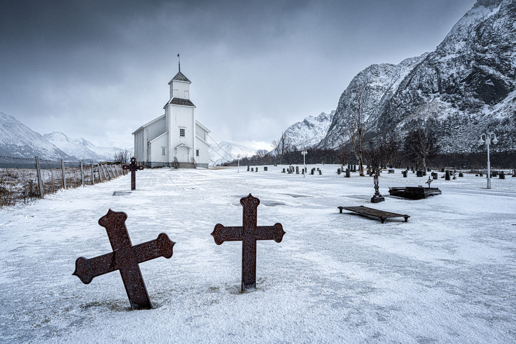 Kirche Gims_y - Lofoten | Wandbilder - Florian Läufer - Realisiert mit Pictrs.com