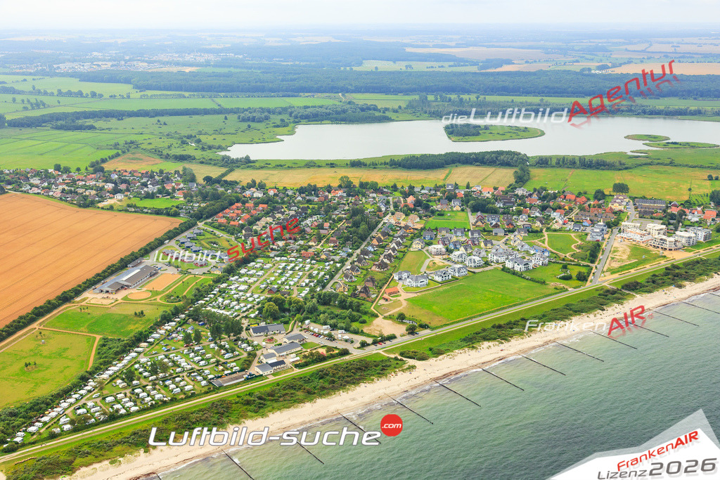 Die Luftaufnahme der Stadt Boergerende-rethwisch wurde vom UL-Flugzeug heraus erstellt ( keine Drohne )- hohe Auflösung für beste Qualität