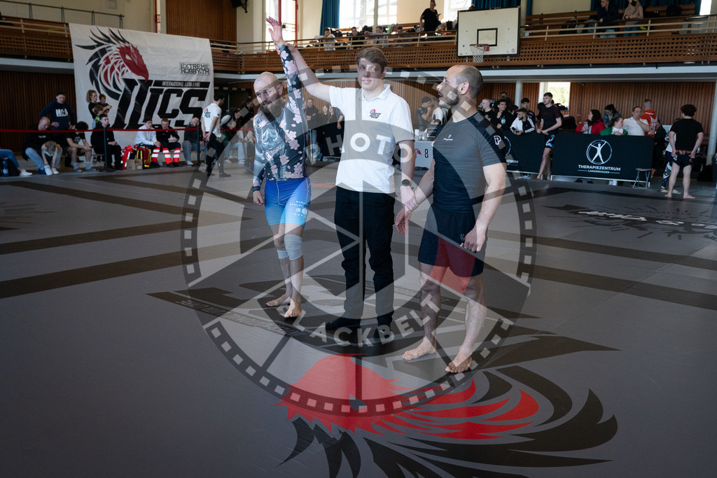 20250329PBB3628 | Fighters compete during the International Luta Livre (ILLCS) Germany IX Spring 2025 Competition spring on March 29, 2025 in Hannover, Germany.© Chiara Dazi