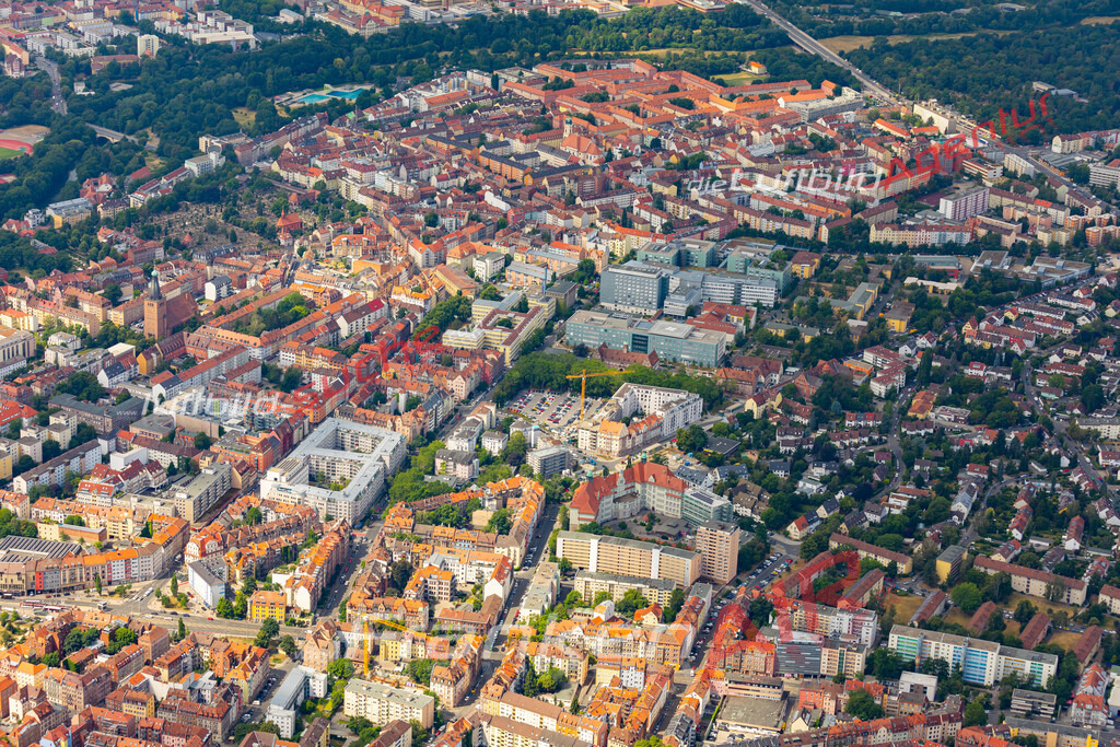 aktuelles Luftbild von  Nuernberg-friedrich-ebert - Luftaufnahme wurde 2019 von https://frankenair.de mittels Flugzeug (keine Drohne) erstellt.