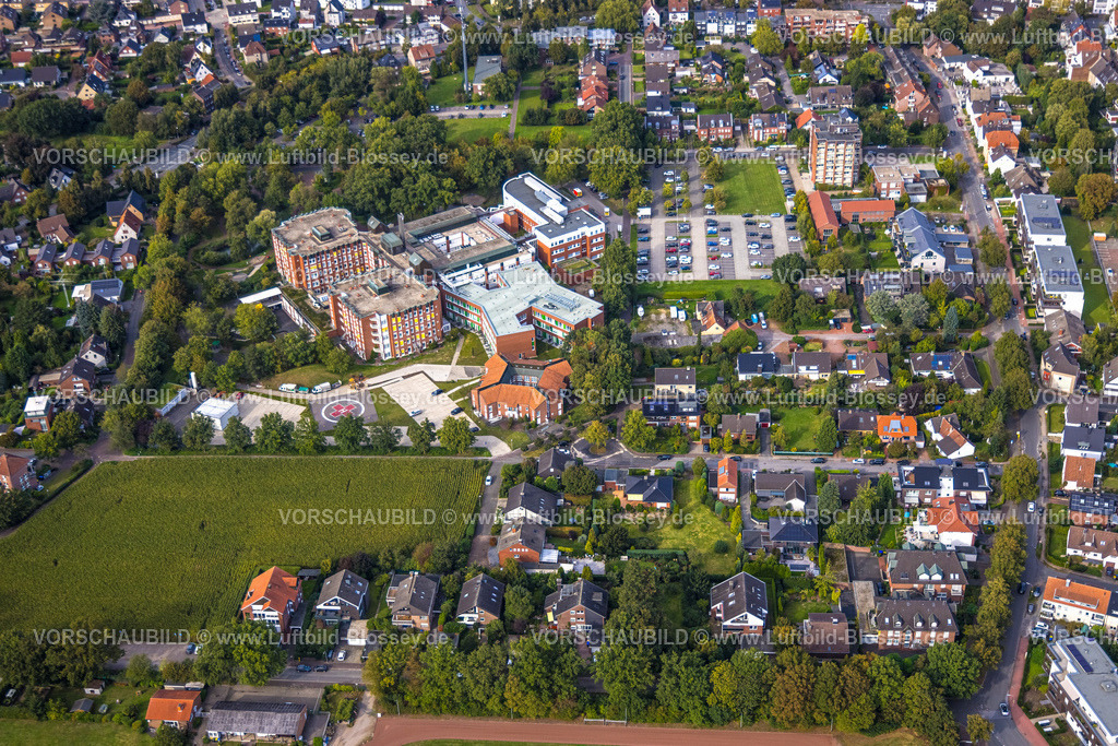 Dorsten230906223 | Luftbild, St. Elisabeth-Krankenhaus, Hardt, Dorsten, Ruhrgebiet, Nordrhein-Westfalen, Deutschland