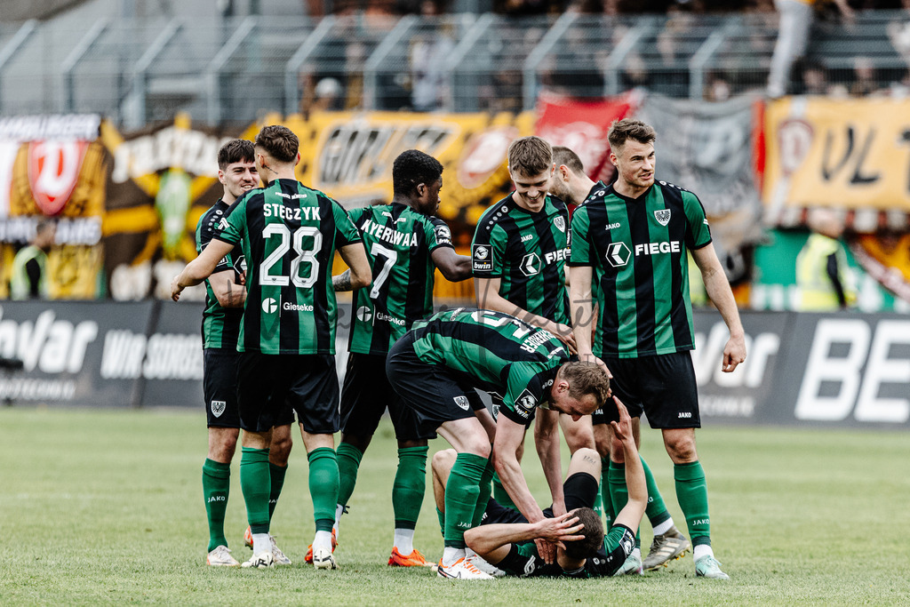 3. Liga, Saison 2023/24, 31. Spieltag: SC Preußen Münster - Dynamo Dresden | Münster, 30.03.2024: 3. Liga, 31. Spieltag, SC Preußen Münster gegen Dynamo Dresden im LVM-Preußenstadion in Münster. Foto: sportfotografie.ms | Markus Paletta - Realisiert mit Pictrs.com