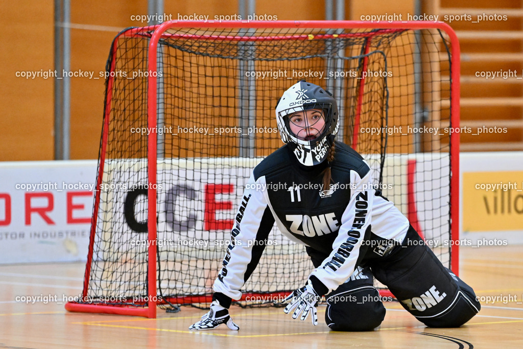 VSV Unihockey Damen vs. FCB München | #1 Hannah Maria Kofler VSV Unihockey, VSV Unihockey Damen vs. FCB München, VSV Unihockey Damen vs. FCB München am 24.01.2026 in Villach (Ballspielhalle St. Martin), Austria, (Photo by Bernd Stefan)