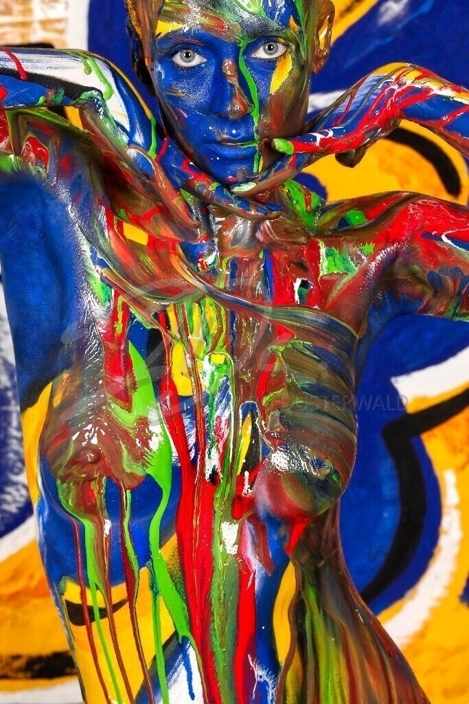 BodyArt-BLAUGELBSPLASH_1140d1 | #008 | Modell: Anastasia | Foto: Tschiponnique Skupin - Realisiert mit Pictrs.com