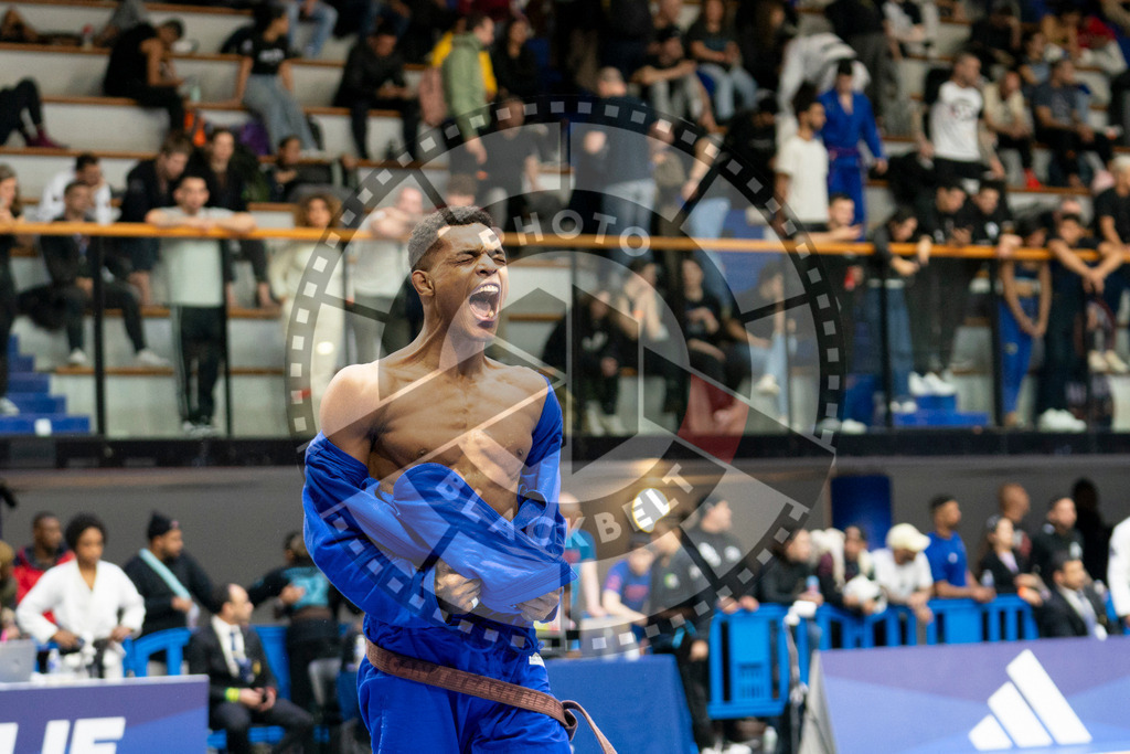 20240124PBB03162 | Fighters compete during the second day of the IBJJF European Championship in Paris, France, on January 24, 2024.