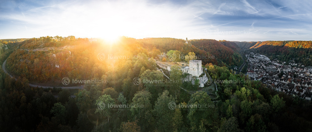 Herbstmorgen auf dem Helfenstein | löwenblicke | shop