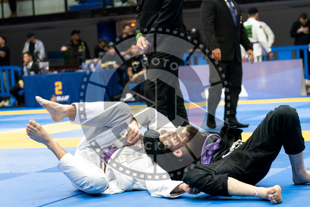 20240123PBB00745 | Fighters compete during the second day of the IBJJF European Championship in Paris, France, on January 23, 2024.
